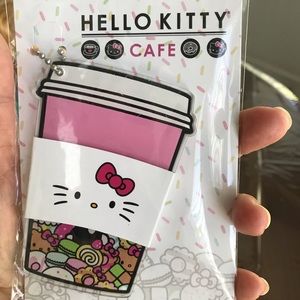 Hello Kitty Cafe acrylic key tag new